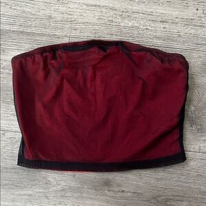 Dark Red Tube Top